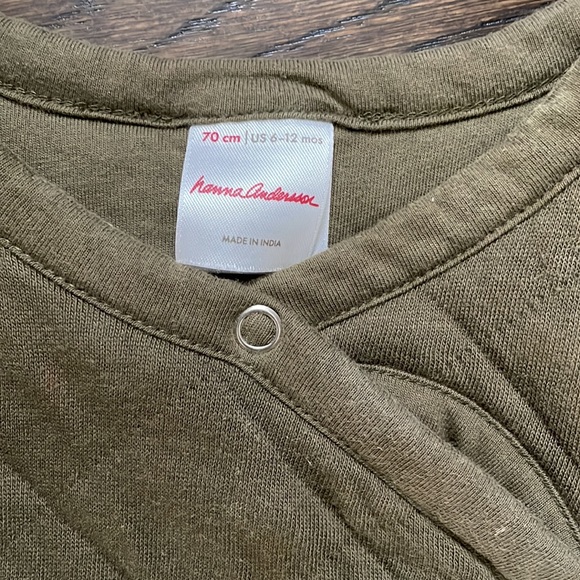 Hanna Andersson Quilted Baby Pram Suit with Footies - Picture 2 of 4